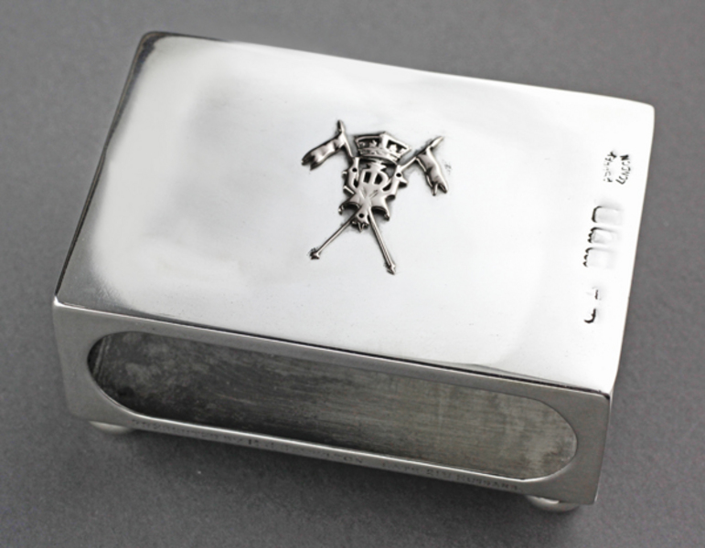 silver match box