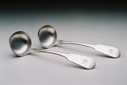Scottish Silver toddy ladles (pair) - unrecorded maker