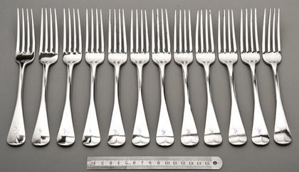 Scottish Silver Tableforks (Set of 12) - Robert Gray & Sons