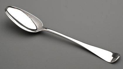 Dutch Silver Hanoverian Tablespoon or Porridge Spoon - Utrecht, Sebastiaan de Mare