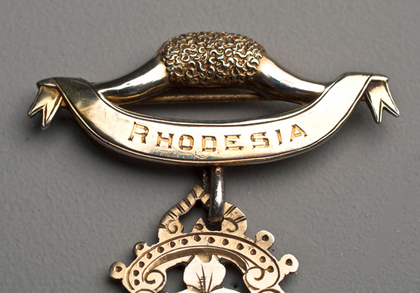 Royal Antediluvian Order of Buffaloes Rhodesia Past Primo Silver Badge