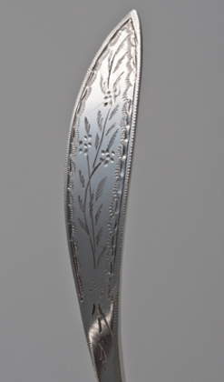 Dutch Antique Silver Empire Sugar Sifter (Zilveren Strooilepel) - Pieter Kuijlenburg, Schoonhoven