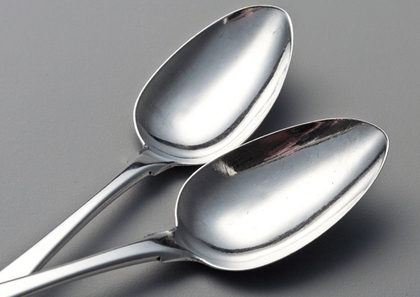 Irish Georgian Silver Serving Spoons (Pair) - William Ward, Dublin