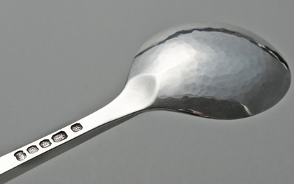 Arts & Crafts Silver Hedgehog Christening Spoon - Francis Cooper