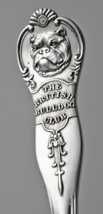 The British Bulldog Club Antique Silver Tablespoon