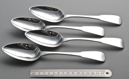 Irish Georgian Silver Table Spoons (Set of 4) - Samuel Neville, Dublin