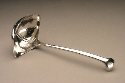 Alwyn Carr Arts and Crafts Silver Rattail Ladle