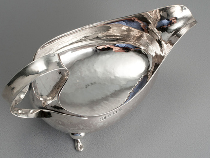  Arts & Crafts Antique Silver Sauce Boat - Art Nouveau Silver