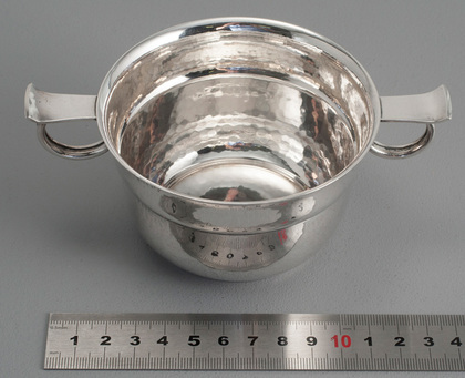 Dutch Arts & Crafts Silver Christening Bowl