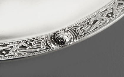 Celtic Sterling Silver Tazza or Fruit Bowl - Zoomorphic Design