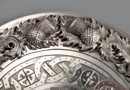 Antique Scottish Silver Kilt Sash Brooch