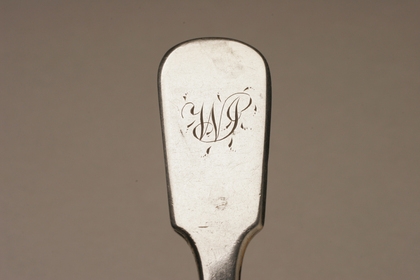 Indian Colonial Silver condiment spoon