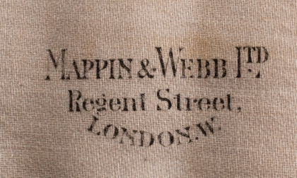Sterling Silver Rat Tail Hanoverian Teaspoons (6) and Sugartongs - Mappin & Webb