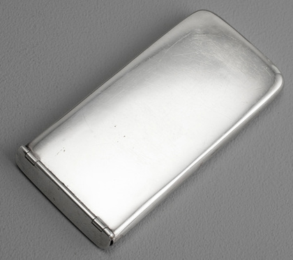 Needham's Patent Mechanical Edwardian Sterling Silver Calling Card Case - 1909