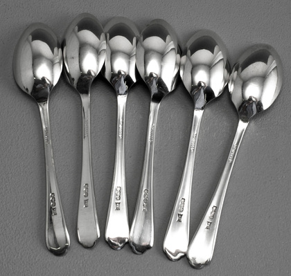 Sterling Silver Golf Teaspoons - Set of 6