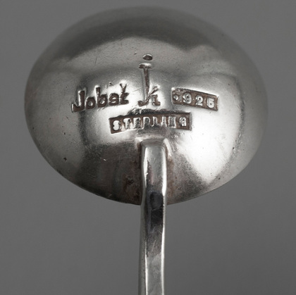 Kurt Jobst Arts & Crafts Sterling Silver Salt or Condiment Spoons (Set of 6) - Spiral Design
