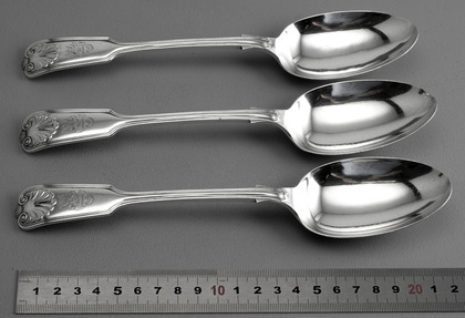 Marais Family Sterling Silver Tablespoons (Set of 3) - Marias Family Armorial