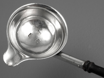   Irish Georgian Silver Punch Ladle (Small) - John Townsend - Unrecorded Makers Mark