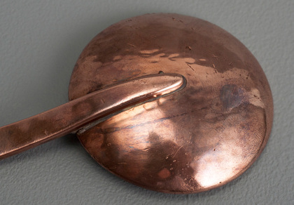 Kurt Jobst Arts & Crafts Copper Rat Tail Ladle - Hand Hammered, Planished