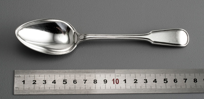 Extremely Rare Cape Silver Fiddle Thread Without Shoulders Dessert Spoon - Lawrence Twentyman (1st example)
