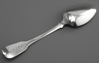 Chinese Export Silver Dessert Spoon - WE WE WC