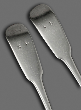 Irish Provincial Silver Teaspoons (Pair) - STERLING, Cork or Limerick