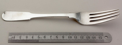 Chinese Export Silver Tablefork - Wongshing, Excellent Pseudo Hallmarks