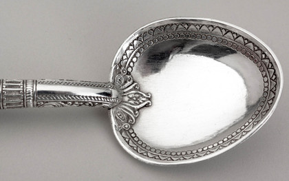 Antique Indian Silver Raj Period Spoon - Kutch