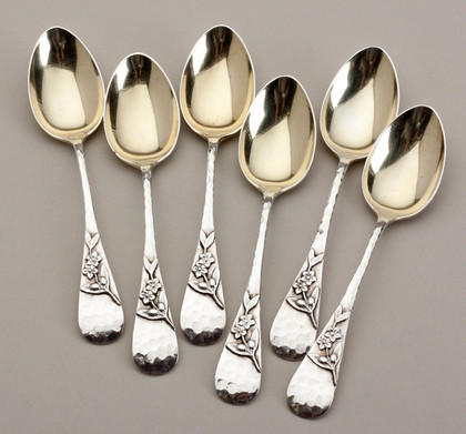 Shreve, Crump & Low Sterling Silver Teaspoons (Set of 6) - Whiting Commission