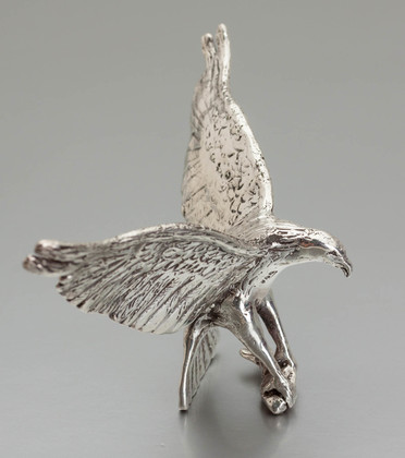Brittannia Silver Miniature Fish Eagle - Patrick Mavros Style