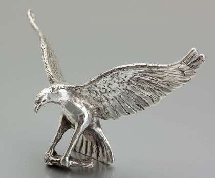 Brittannia Silver Miniature Fish Eagle - Patrick Mavros Style