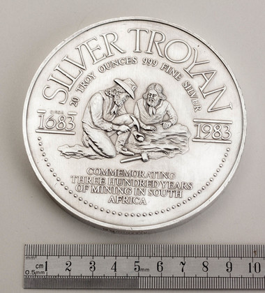 Silver Troyan 20 Ounce 999 Fine Silver Medallion