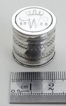 Dutch Silver Coin Box - 10C, 1825, Willem I