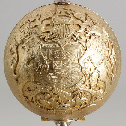 Christopher Lawrence Silver Gilt Charles & Diana Commemorative Coronation Orb - Royal Family Event