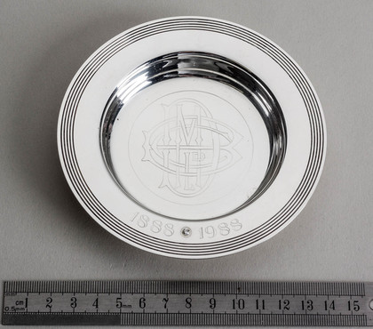 De Beers Consolidated Mines Limited Centenary Silver & Diamond Bowl - 1888-1988