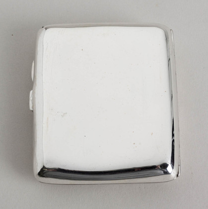 Silver WWI Cigarette Case - Military Medal, Menin Road, Red Cross,  Pte Cronje