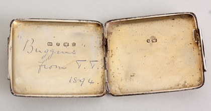 1st Manchester Regiment Antique Silver Cigarette Case - Captain Newbigging