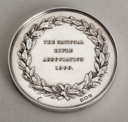 National Rifle Association 1860 Sterling Silver Trophy Medallion