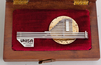 Commemorative Sterling Silver Key - UNISA OR Tambo Administrative Building, September 1980, Owen Horwood - Erich Frey, Stephen Colegate