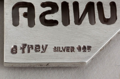 Commemorative Sterling Silver Key - UNISA OR Tambo Administrative Building, September 1980, Owen Horwood - Erich Frey, Stephen Colegate