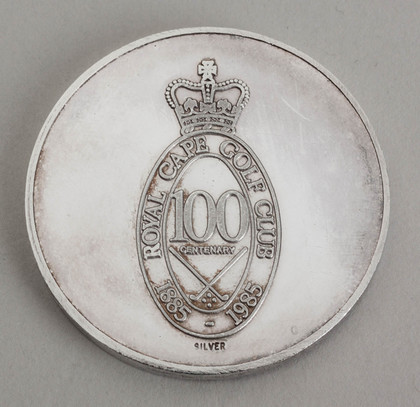 Royal Cape Golf Club 100 Centenary Silver Medallion - Lieutenant General Sir Henry D'Oyley Torrens KCB KCMG  