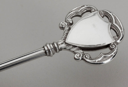 Antique Silver Ceremonial Key - John Diggle, Lord Bishop of Carlisle, Grasslot Mission Room Maryport