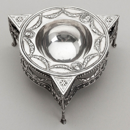 17th Century? German Silver Triangular Salt - or later 19th Century copy