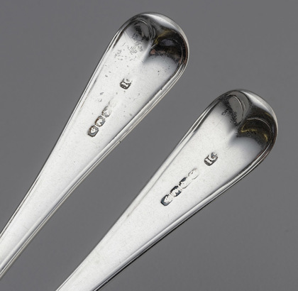 Rare Cape Silver Old English Thread Tablespoons (Pair) - Johannes Combrink, Cape Stub