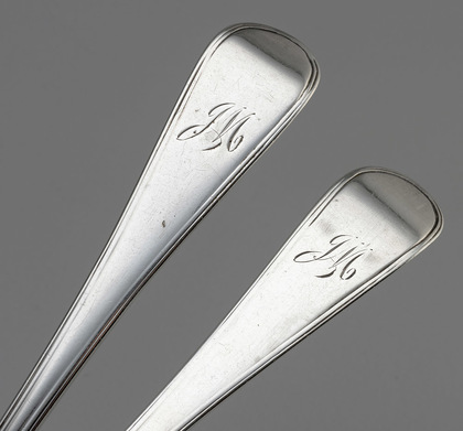 Rare Cape Silver Old English Thread Tablespoons (Pair) - Johannes Combrink, Cape Stub