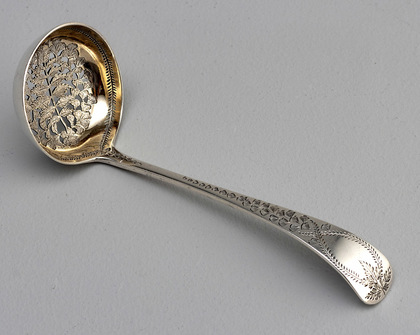 Victorian Silver Aesthetic Movement Sifter Ladle - Edward Barnard & Sons 