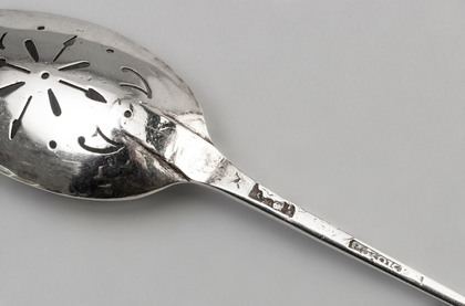 Georgian Silver Mote Spoon - Philip Roker