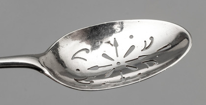 Georgian Silver Mote Spoon - Philip Roker