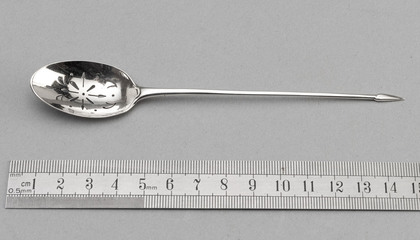 Georgian Silver Mote Spoon - Philip Roker