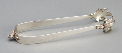 South African Sterling Silver Ice Tongs - SM